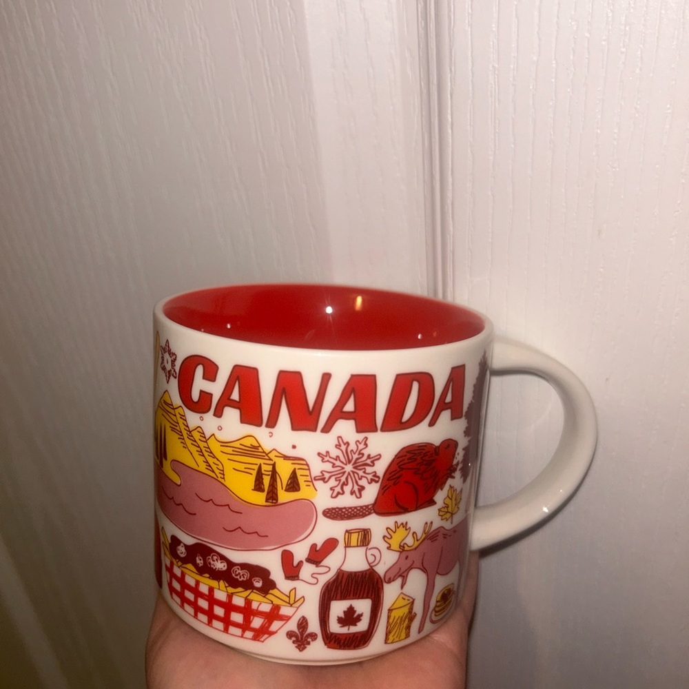 Canada Themed Red and White Mug